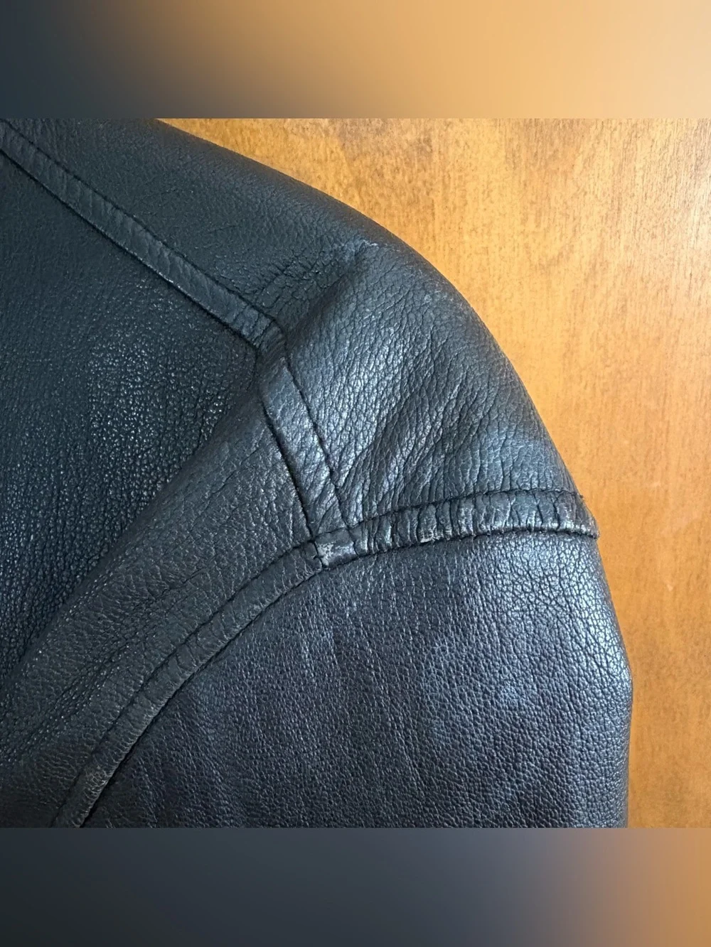 J. Crew Vintage Men's Black 100% Leather Bomber Jacket 90s Mcbling Grunge Preppy